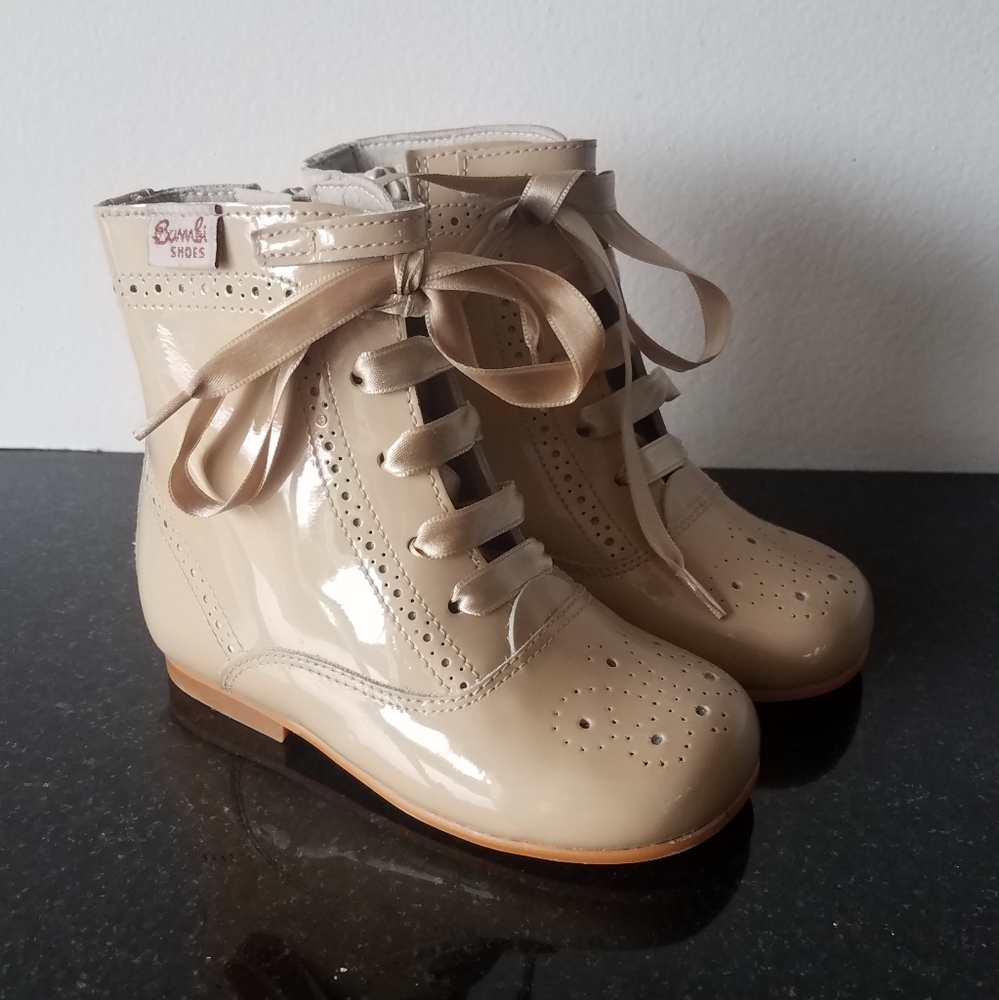Bambi European Patent Leather Booties